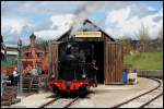 Lok 12 der Hrtsfeld Museumsbahn am 01.05.08 in Neresheim.