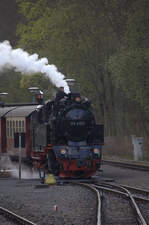 Skiantan nachfüllen , 99 6001 beim Wassernehmen in Alexiabad.