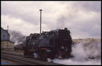 99247 rangiert am 21.3.1992 um 13.22 Uhr im Bahnhof Gernrode.