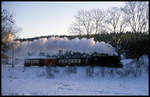 997246 ist hier am 3.2.1993 um 16.08 Uhr mit dem P 8965 aus Hasselfeld bei Friedrichshöhe nach Stiege unterwegs.