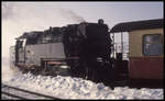 997236 ist hier am 18.2.1993 mit ihrem Zug auf dem Brockenbahnhof eingetroffen.
