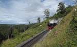 Zum Abschluss der Sonderfahrt Wernigerode-Benneckenstein-Wernigerode am 14.07.2012 gab es am Nordportal des Tunnels nochmal eine Fotogelegenheit bei schönstem Sonnenlicht.