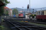 Morgenstimmung am Bahnhof Wernigerode.