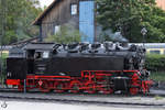 Die Dampflokomotive 99 222 ist bereit für den nächsten Einsatz.