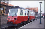 Am 27.3.1999 fand im Bahnhof Wernigerode anläßlich 100 Jahre HSB eine Fahrzeugschau statt.
Dazu gehörte auch der moderne Schmalspur Triebwagen der HSB 187016.
