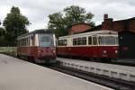 Zugkreuzung in Gernrode.187 016 wartet auf seine Weiterfahrt nach Quedlinburg,und 187 013 fhrt weiter nach Alexisbad.11.06.09.