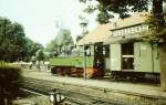 Wernigerode-Westerntor, Bahnhof der Harzquerbahn, Dampflok (August 1989)