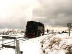 99 7238-1 der Harzer Schmalspurbahnen auf Bahnhof Brocken am 16-10-1997. Bild und scan: Date Jan de Vries. 