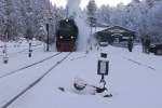 Impression aus dem Bahnhof Schierke am 25.01.2013.