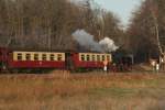 99 6001 mit dem P 8962 kurz vor dem Haltepunkt Sternhaus Haferfeld; 27.12.2006