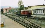 Um 16:30 kam der T3 als Sonderzug vom Brocken in Wernigerode an. 2. Oktober 2005