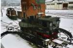 Malle 99 5902 auf der Drehscheibe in Wernigerode.
Januar 2005, 14:00 Uur