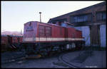 199872 am 17.3.1990 im Betriebswerk der HSB in Wernigerode Westerntor.