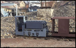 Im Mansfelder Bergwerksmuseum in Hettsteht stand am 9.2.1997 auch diese Akku Lok für den Bergwerksbetrieb in der Region Mansfeld.