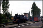 992323 rangiert am Morgen des 3.10.1991 im Bahnhof Kühlungsborn West.