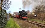 99 2322-8 (Mollibahn) zu sehen am 24.03.19 in Kühlungsborn-West.