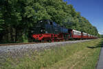 Am 14.06.2014 war 99 2322 mit einem Personenzug auf dem Weg von Bad Doberan nach Kühlungsborn West.