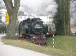 Am 15.3.2009 fuhr 99 2321-0 der Mecklenburgischen Bderbahn in den Endbahnhof der wuderschnen Mollistreck Bad Doberan ein.