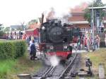 BR 99 323 -Mecklenburgische Bderbahn -MOLLI- setzt um, Khlungsborn-West 10.07.2009