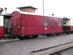 Packwagen KD 996-004 der Mecklenburgischen Bderbahn -MOLLI-, Khlungsborn-West 10.07.2009