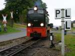 I K Nr54 war am 22.09.12 zu Gast bei der Museumsbahn Schnheide. Hier ist 199 051 beim rangieren in Schnheide zusehen.