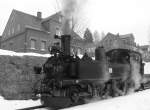 Osterfahrten auf der Museumsbahn Schnheide am 30.03.13, hier in Schnheide.