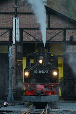 Die Dampflokomotive 99 1594-3 ist startklar für den nächsten Einsatz.