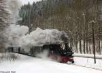 Am Vormittag des 31.01.2010 herrschte ja bei der Fichtelbergbahn noch schnster Sonnenschein.