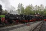 99 735, 99 781, 99 4511 und 99 542 in Jhstadt. (20.05.2010) 