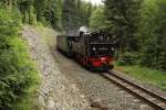 99 542 ist am 13.06.2011 zwischen Jhstadt und Schmalzgrube unterwegs.