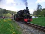 99 4511-4  Meppel  am 22.05.2010 kurz hinter dem Bahnhof Schlssel auf dem Weg in Richtung Jhstadt.