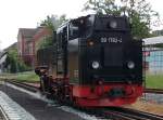 99 1782 hatte am 06.Juli 2010 in Putbus vom Zug abgehngt,nun ging es zum Kohle und Wasser fassen in die Einsatzstelle.