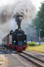 Rasender Roland ist in Gören abgefahren.