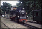 Umsetzen der 99784 am 10.9.1995 im Endbahnhof Göhren.