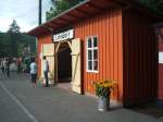 Der neue Bahnhof Lohsdorf am 20.08.2006 zum groen Bahnhofsfest.