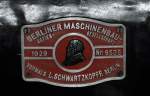 18.02.2012 Fabrikshild der 99 1746 auf einem Zylinderblock (Heizerseite)