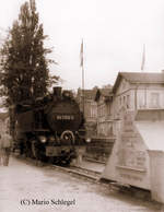 100 Jahre Zittauer Schmalspurbahn: 99 1759-2 am 26.05.1990 im Bahnhof Zittau.