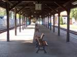 Bahnsteig des Schmalspurbahnhofes in Zittau Hbf, aufgenommen am 15.09.2007 