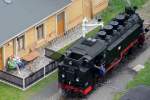 27.06.2013, 99 787 beim Wassernehmen im Bahnhof Oybin.