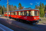  479 203-2 und 479 205-7 stehen am 9.4.2017, abgestellt im Bahnhof Lichtenhain an der Bergbahn.