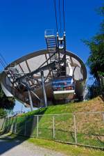 Die Bergstation der Rheinseilbahn Koblenz am 05.09.2013, in Koblenz-Ehrenbreitstein.