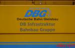 DBG - Deutsche Bahn Gleisbau , DB Infrastruktur Bahnbau Gruppe.
