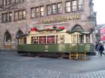 Straenbahn als Gepckwagen zum Christkindlesmarkt 
in Nrnberg.(08.01.08)