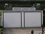 Weit ber 10 Jahre ist der Bahnhof schon geschlossen, aber der das Bahnsteigschild wurde gerettet und wird gepflegt! 25.04.2007