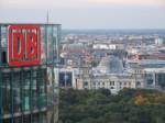 Ein Bild, was Hartmut Mehdorn sicher immer wieder gefllt:  Der Blick von ganz oben, ber den Tiergarten, hinab auf den Reichstag.