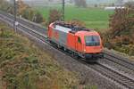 Am frühen Morgen des 31.10.2016 brachte RTS 1216.901 einen Bauzug nach Basel Bad Rbf und wurd direkt im Anschluss als lokzug wieder gen Norden. Hier befindet sich der Taurus als Lokzug zwischen Auggen und Müllheim (Baden) und fuhr in Richtung Freiburg (Breisgau).