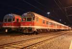 Zwei Karlsruher Steuerwagen vom RE4 Verstrker ruhen bers Wochenende in Aachen Rothe Erde am 05.12.2009