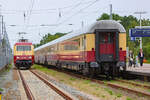 AKE-RHEINGOLD mit Lok 101 001 umlaufend im Ostseebades Binz.