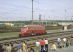 Eine Attraktion an der Jubilumsparade 1985 in Nrnberg-Langwasser,war auch der sog.Schi-Stra-Bus,ein Zweiwegfahrzeug aus 1950er Jahren(Archiv P.Walter)