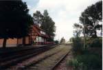 Die Gleisanlagen im Bahnhof Poitzen.